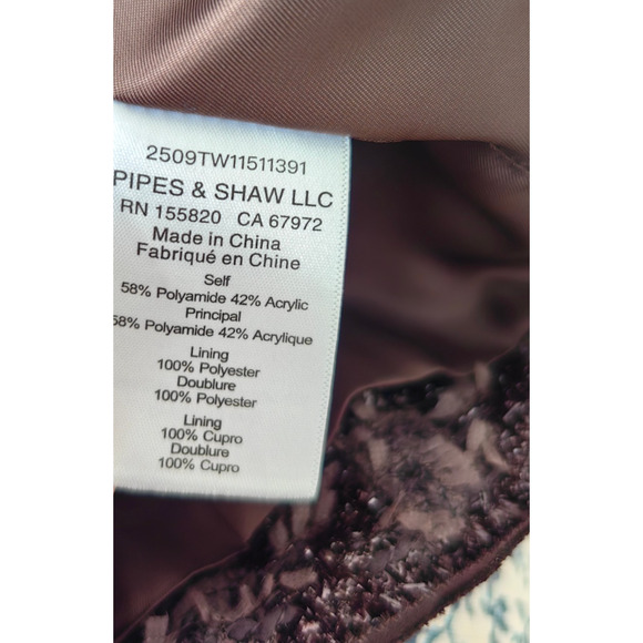 Veronica Beard Audrina Metallic Tweed Jacket US 4 - Picture 7 of 11